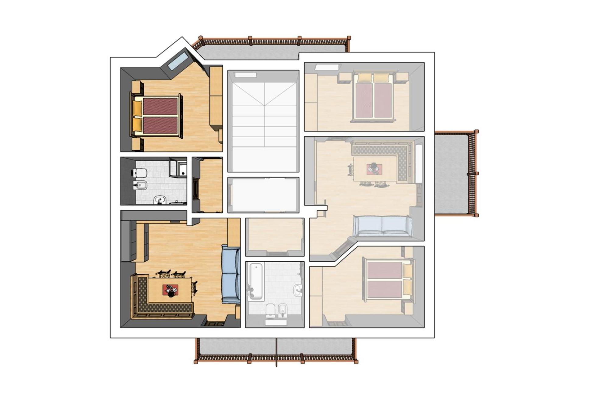 Apartment Fedares La Valle Exterior foto